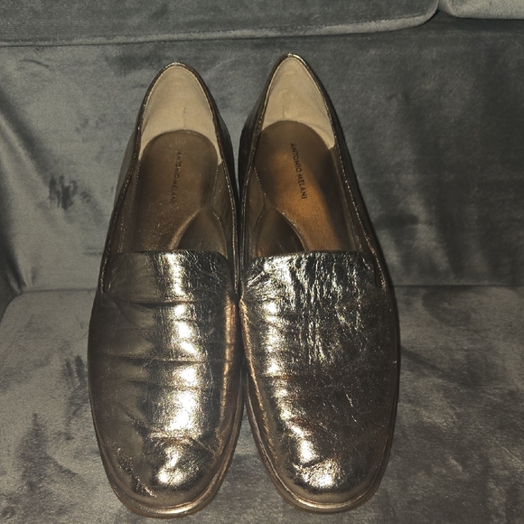 ANTONIO MELANI Shoes - ANTONIO MELANI Shimmering Bronze Loafers